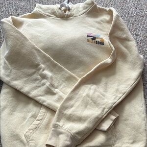 Billabong Men's Light Yellow Crewneck Sweater